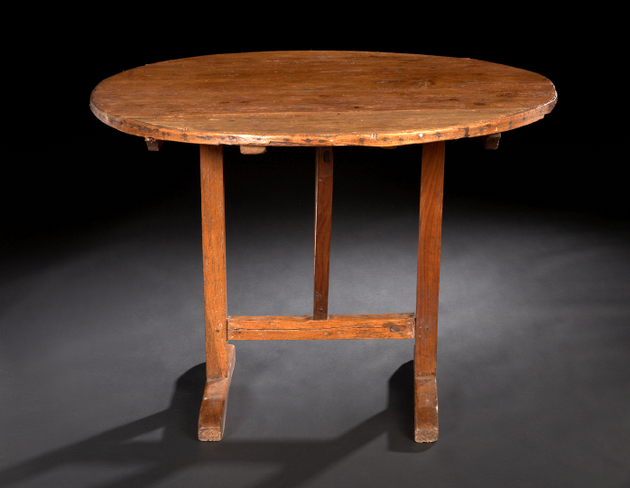 Provincial Pine Folding Wine Table,