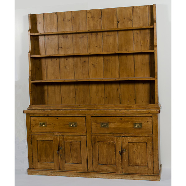 Provincial Pine Stepback Cupboard