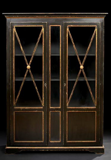 Provincial Polychromed Bookcase, 
