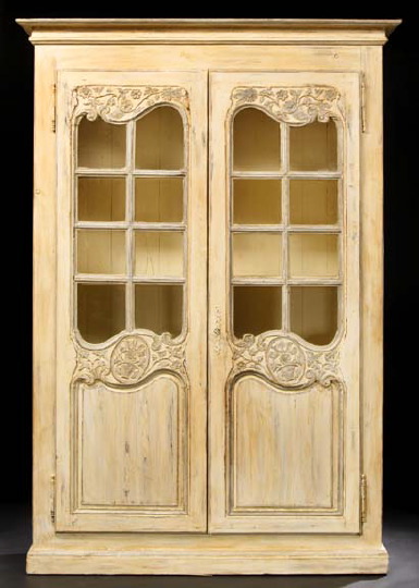 Provincial Polychromed Vitrine, 
