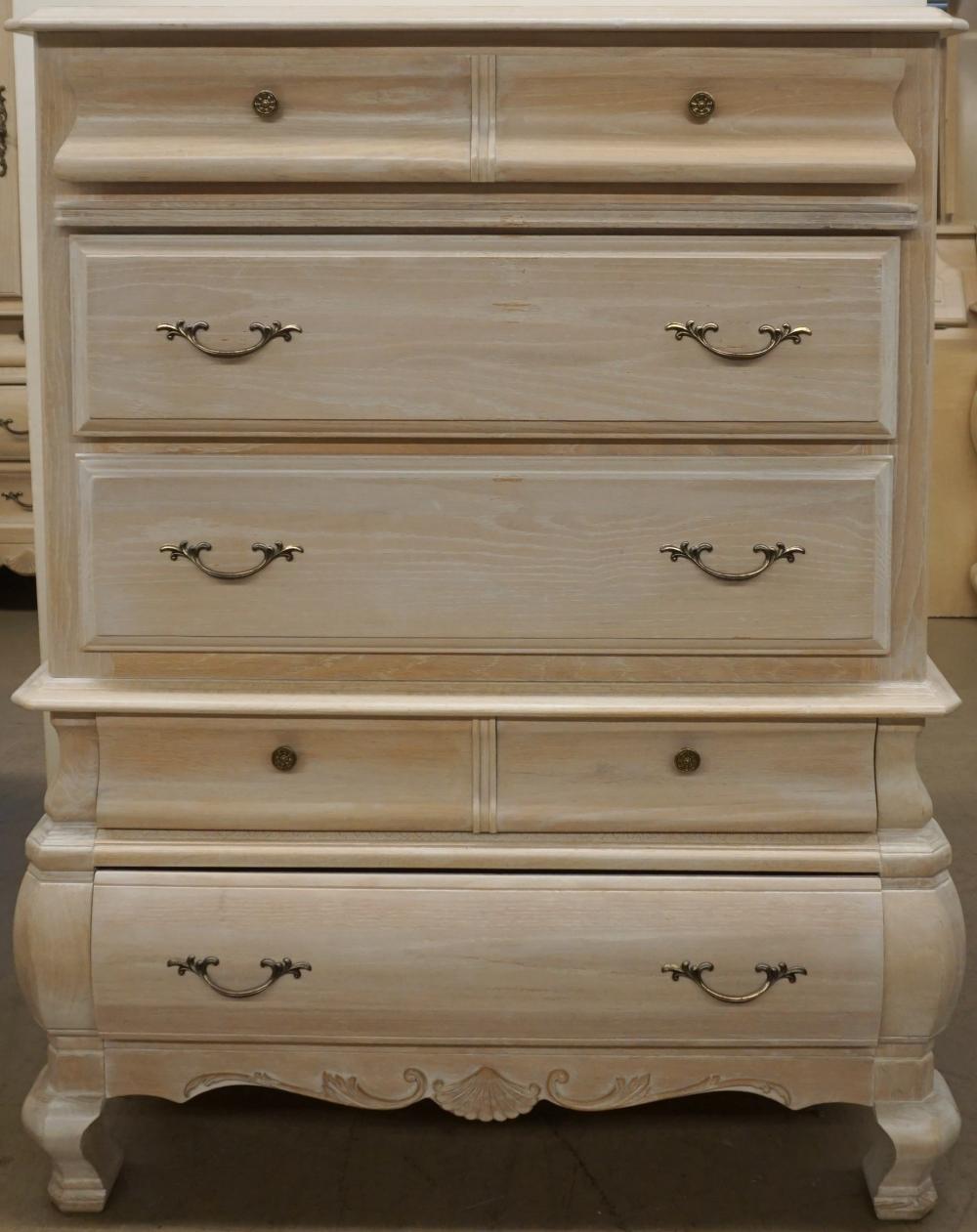 PROVINCIAL STYLE BLEACHED OAK CHEST