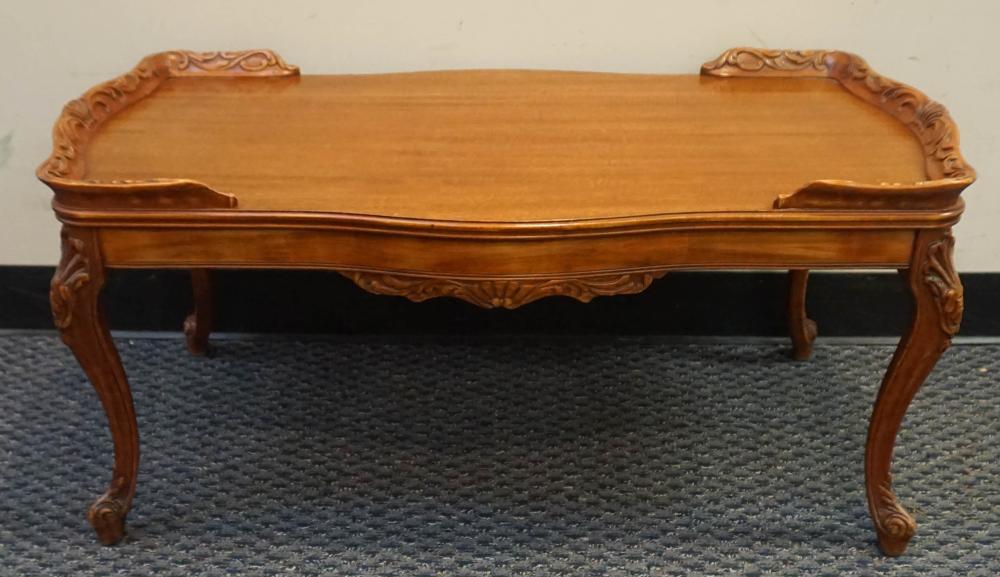 PROVINCIAL STYLE CARVED MAHOGANY
