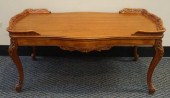 PROVINCIAL STYLE CARVED MAHOGA