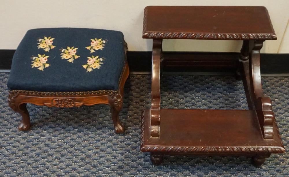 PROVINCIAL STYLE CARVED WALNUT