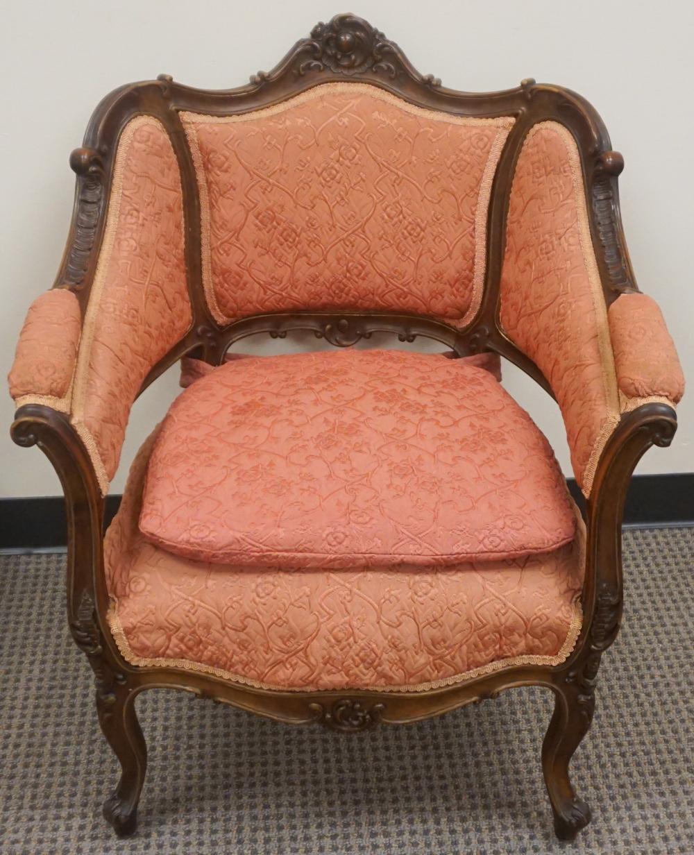 PROVINCIAL STYLE CARVED WALNUT
