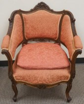 PROVINCIAL STYLE CARVED WALNUT