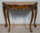 PROVINCIAL STYLE CARVED WALNUT