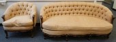 PROVINCIAL STYLE MAHOGANY TUFT