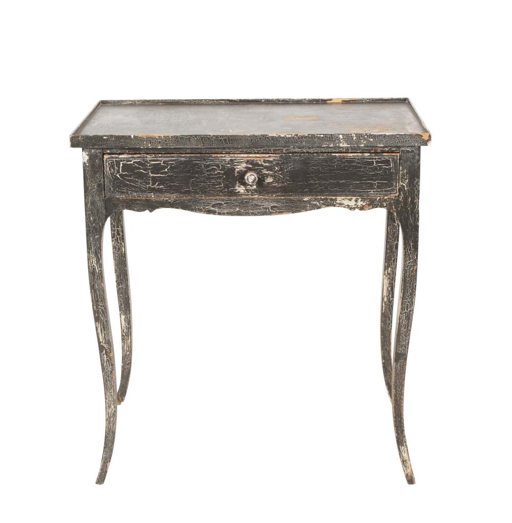 PROVINCIAL-STYLE PAINTED WOOD END