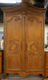 PROVINCIAL STYLE PINE ARMOIRE,