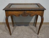 PROVINCIAL STYLE WALNUT VITRIN