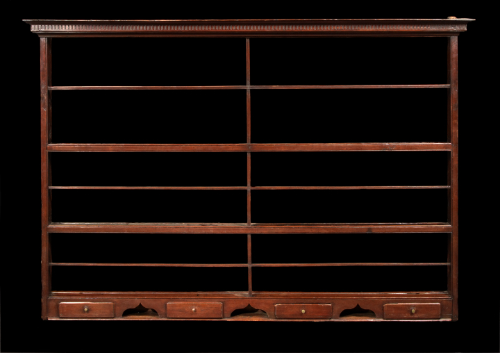 Provincial Walnut Hanging Shelf, 