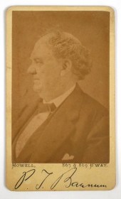 P.T. BARNUM CDV PORTRAIT CARDC
