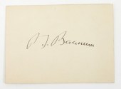 P.T. BARNUM SIGNATURE AUTOGRAP
