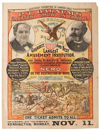 P.T. BARNUM'S GREATEST SHOW ON