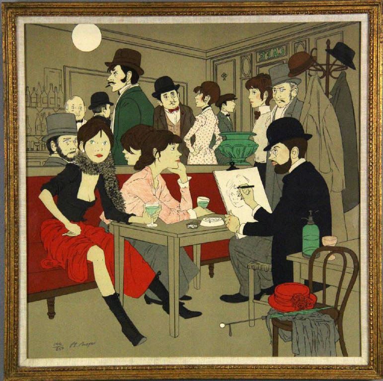 P.T. Moyer Lithograph In Colors