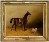 P.T. Tax equestrian painting,