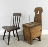 PUB CHAIR & WELSH SALT BOX CHA