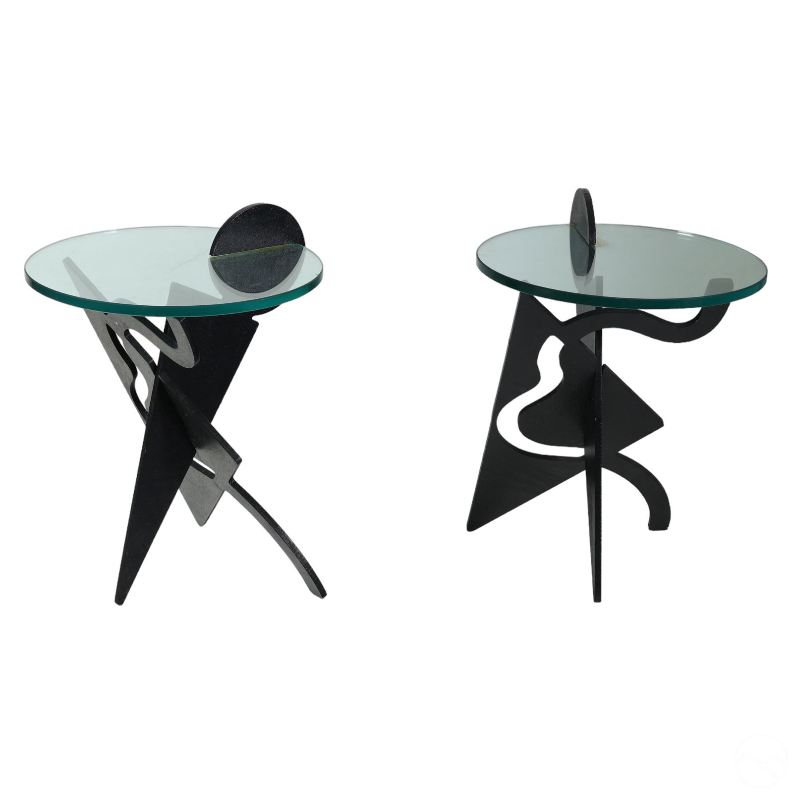 PUCCI DE ROSSI PAIR OF STEEL