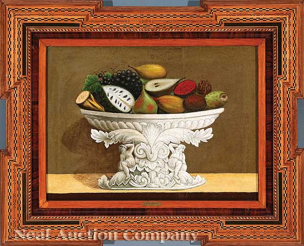 Puebla School 19th c. "Still Life