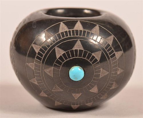 PUEBLO INDIAN CARVED BLACKWARE