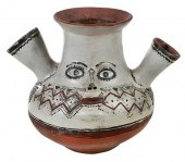 PUEBLO POLYCHROME FIGURAL POTp