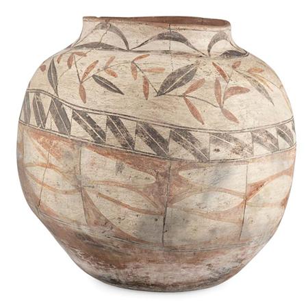 Pueblo Polychrome Pottery Jar 	 