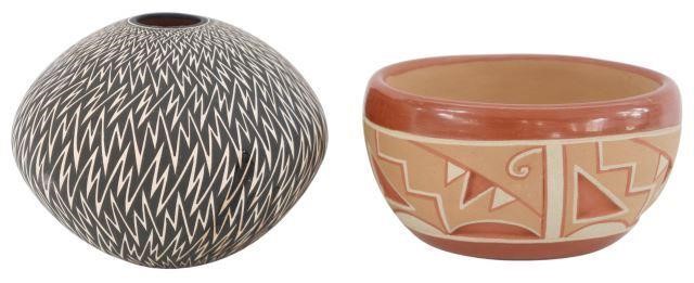 PUEBLO POTTERY VESSELS BOWL &