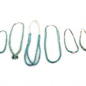 Pueblo Rolled Turquoise Neckla