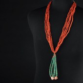 PUEBLO-STYLE 6 STRAND CORAL NE