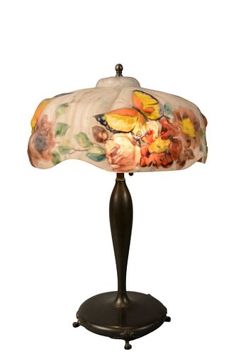 PUFFY PAIRPOINT TABLE LAMP ROSE AND