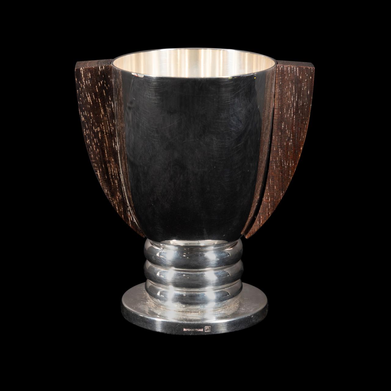 PUIFORCAT SILVER PLATE ART DECO TWO