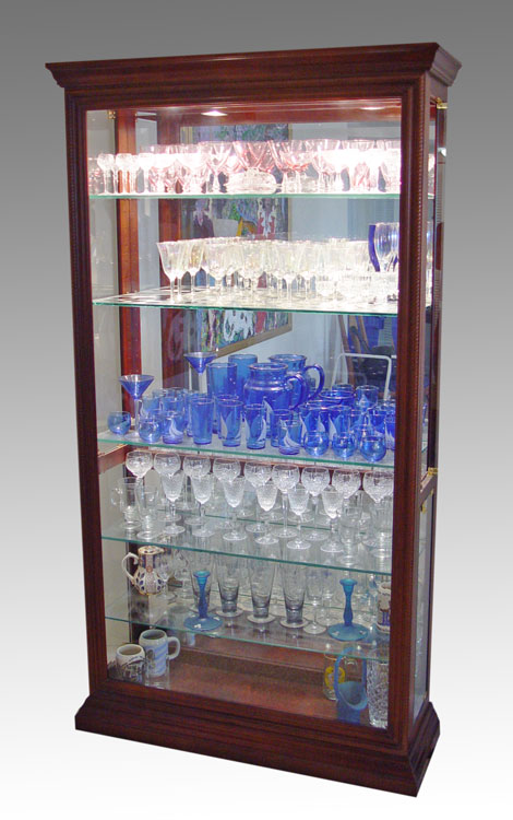 PULASKI GLASS FRONT AND SIDES