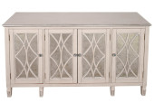 PULASKI WHITE PAINTED MIRRORED