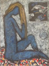 PULITIKA ?uro. Oil on Masonite