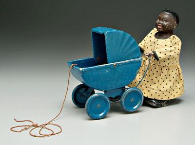 Pull toy with black child,
