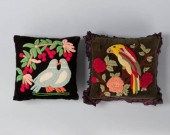 PUNCH NEEDLE PILLOWSA pair of