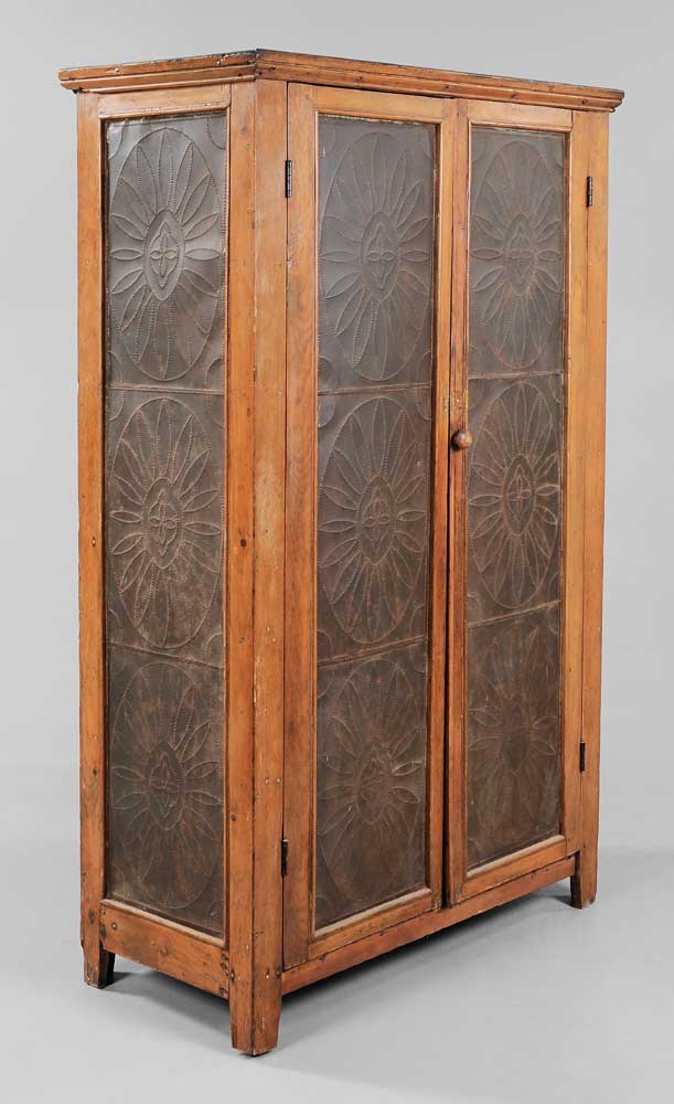Punched-Tin Pie Safe American, 19th