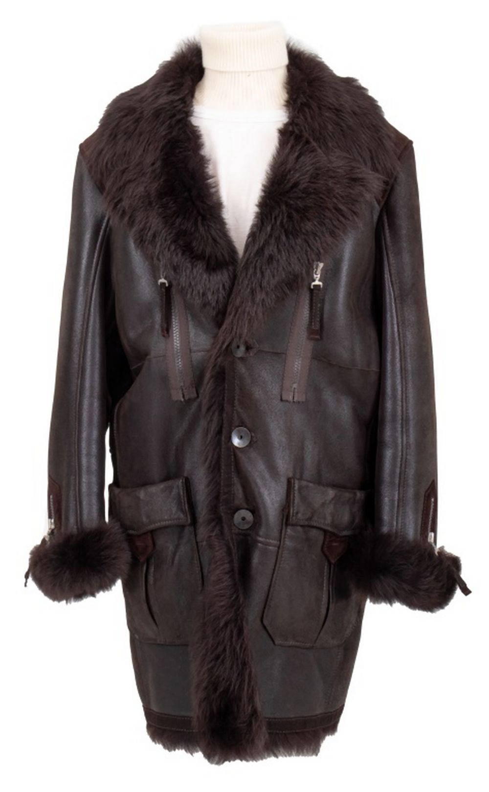 PUNTO DARK BROWN SHEARLING