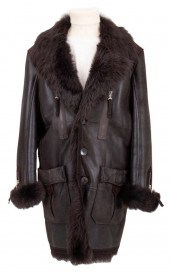 PUNTO DARK BROWN SHEARLING FUR