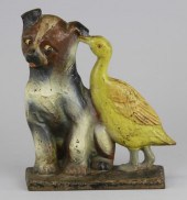 PUP W/DUCK DOORSTOP ''Copyrigh