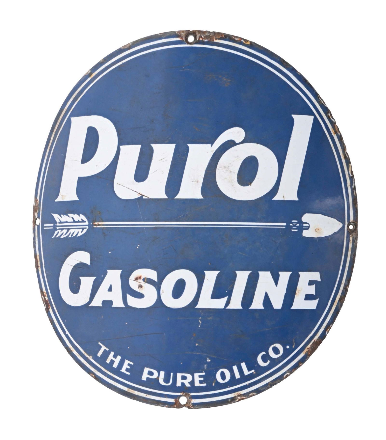 PUROL GASOLINE CURVED PORCELAIN