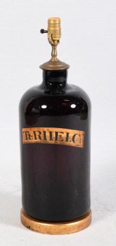 PURPLE GLASS APOTHECARY JAR CO
