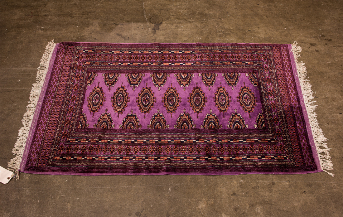 PURPLE PAKISTANI BOKHARA CARPET
