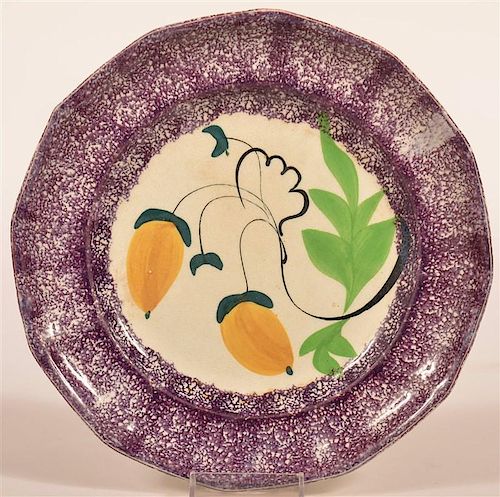 PURPLE SPATTER ACORN PATTERN