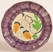 PURPLE SPATTER ACORN PATTERN P