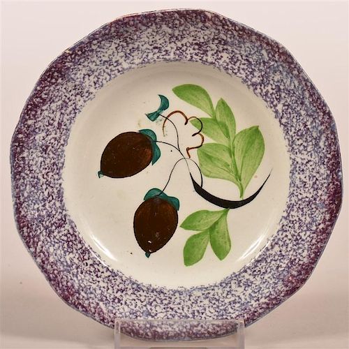 PURPLE SPATTER ACORN PATTERN