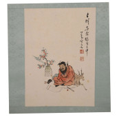 PURU FIGURINE PAINTING SCROLL<
