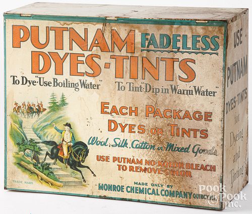 PUTNAM DYES DISPLAY TINPutnam
