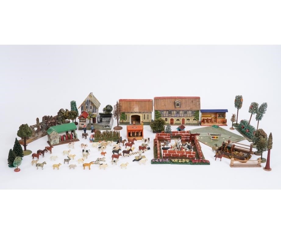 Putz farmhouse 7.5"w, cottage